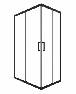 Душевой уголок Triton Фикс Щ0000067442 120x80 см профиль чёрный стекло прозрачное